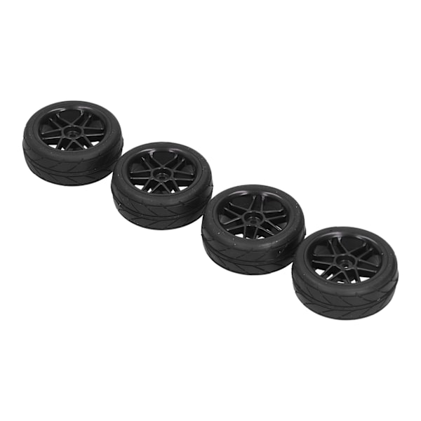 Kauko-ohjattavat kumirenkaat HSP 94122/94123/TT01/WF06 1/10 RC-autoon, musta
