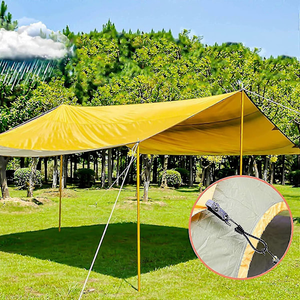 4-pak Elastikstropper med Kroge 16 cm Presenningsstrop Markise Camping Telt