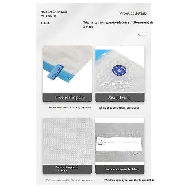 Printer Consumables Vacuum Bags 30x34 cm Compatible with 3D Printer Filament Reusable Vacuum Compression Storage Bags