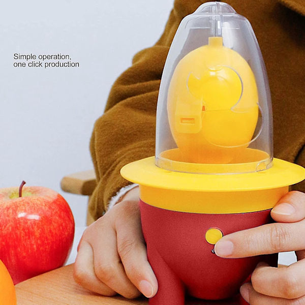 Bärbar elektrisk ägghomogenisator - Red Silikon Golden Egg Maker för kök (USB ingår)