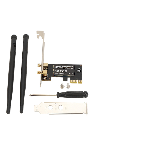 PCIE Ethernet-kort Adaptiv høj hastighed 300M PCIE trådløs Ethernet netværkskort adapter til Windows til Linux til OS X