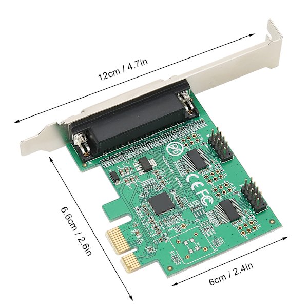 PCI E til 2 seriel 1 parallel port printerkort udvidelseskonverteradapter 2S1P