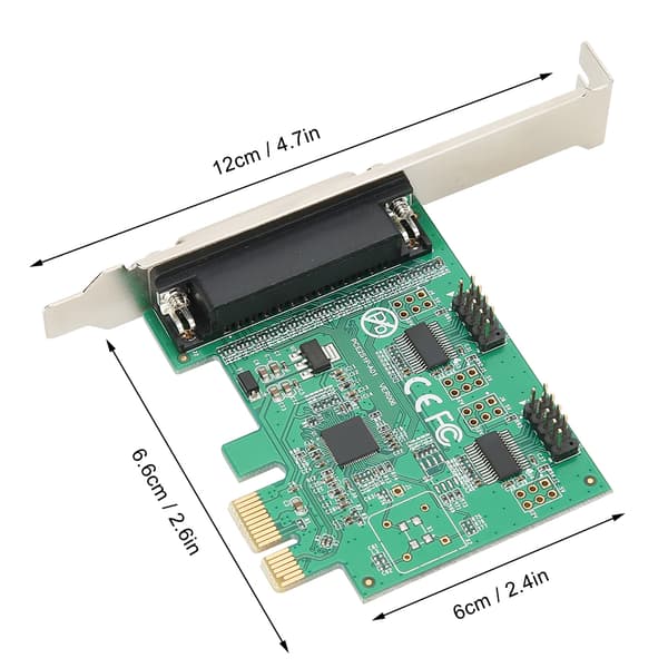PCI E til 2 serielle 1 parallelle portprinterkortudvidelseskonverteradapter 2S1P