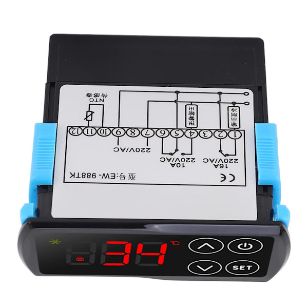 Touch Screen Termostat Digitalt Display Køling Opvarmning PID Temperaturregulator Regulator AC220V