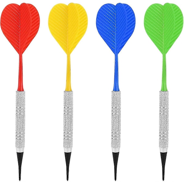 Dartset med plastspets 12 st Mjuka dartpilar, Bar Dart Fäst Extra 100 Svarta Ersättnings zd QE2024