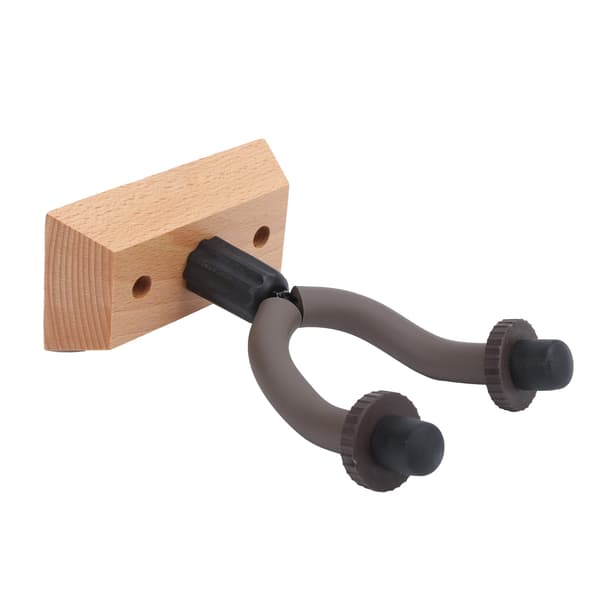 2 stk gitarveggfesteholder krokholder stativ solid trebunn for elektrisk ukulelebass