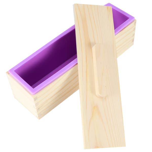 Lilla multifunksjonell DIY justerbar håndlaget såpekutterform trådskjæremaskin (bambusbrettformboks med lokk)
