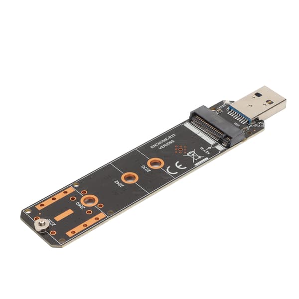 NVMe-USB-sovitin Plug and Play kannettava SSD 10 Gbps USB 3.2 Gen 2 -silta M.2 NVME USB -sovitin musta