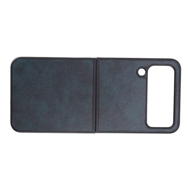 Foldbar skærm mobiltelefon etui læder foldbar skærm telefon cover beskyttelse til Samsung Galaxy Z FLIP 4 blå