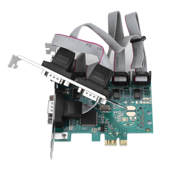 PCI-E til RS232 4 port seriel port konverter PCI Express controller adapter udvidelseskort