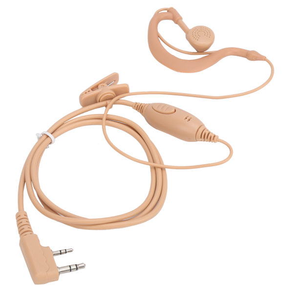 Walkie Talkie Earpiece Öronkrok Headset K Head Universal Typ med öronpropp för Baofeng