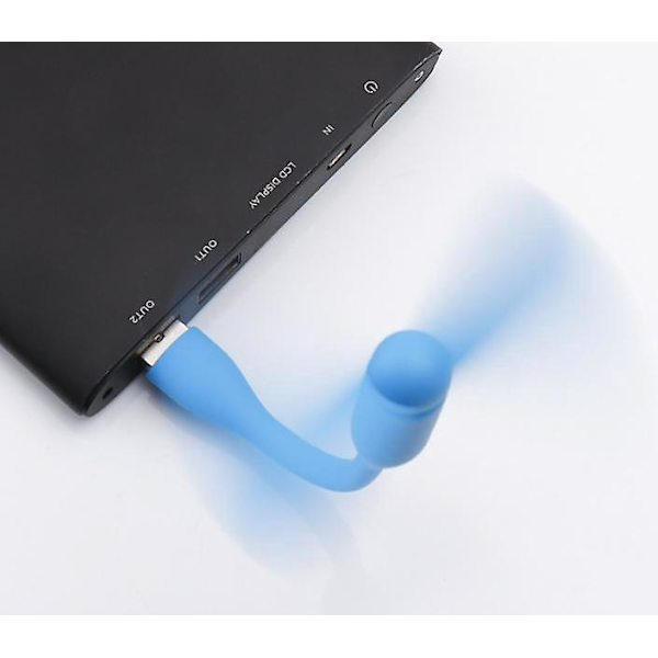 6-pack bärbara USB -smartphone-minifläktar för kylning på resor (blandade färger)