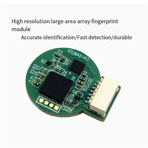 Fingeravtrycksigenkänningsmodul ZW0642 Kapacitiv Touch Fingeravtryckssensor Modul Dörrlås Insamlingsmodul, A-B10