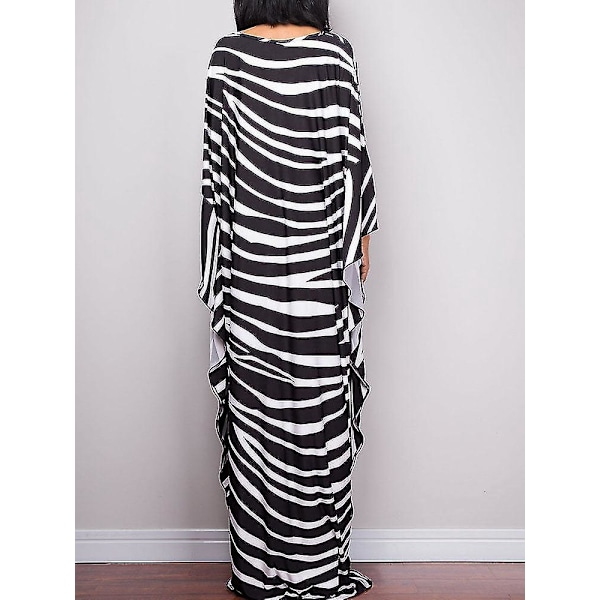 Zebra-mönstrade avslappnade kaftan-saronger
