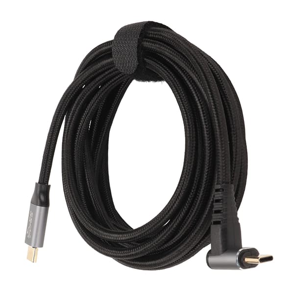 90 graders USB C-kabel 4K 60Hz stöder PD100W Typ C 3.1 Gen2 Fullfunktion USB C snabbladdningskabel för Steam Deck 300cm/118.1in