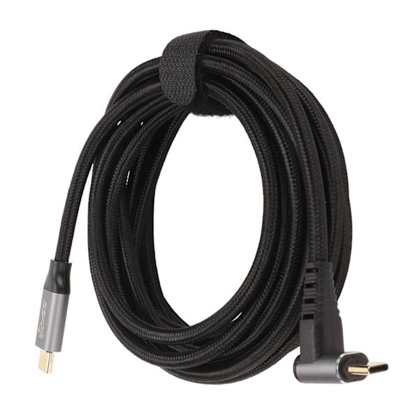 90 graders USB C-kabel 4K 60Hz stödjer PD100W Typ C 3.1 Gen2 Full Function USB C snabbladdningskabel för Steam Deck 300cm/118.1in