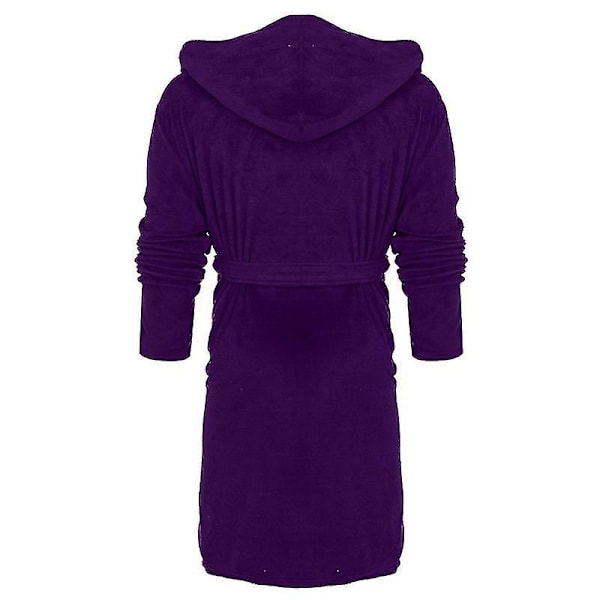 Myk Lilla Fleece-Badekåpe med Hetter for Kvinner - Størrelse 3XL