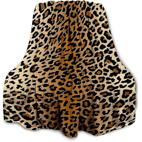 Flanellpledd supermykt sofapledd Gulvpledd, egnet for sofahjørne og stue - Leopard 150*200cm