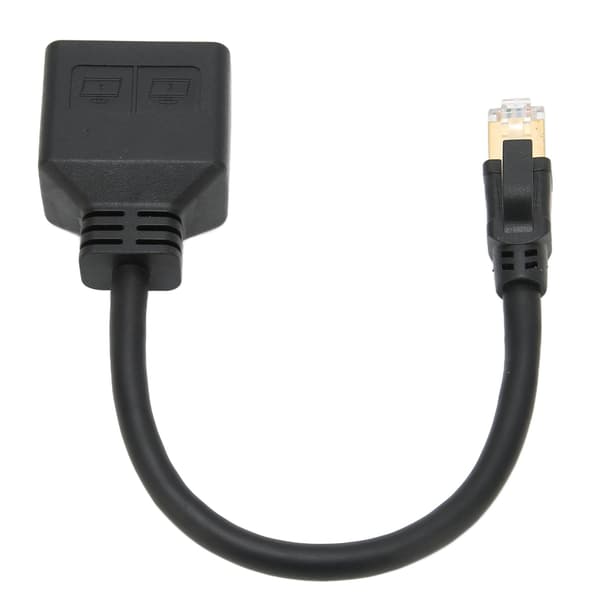 RJ45 Ethernet Adapter Kabel Forlænger 1 til 2 Port Fremragende Forbindelse Transmission Splitter Adapter til Hjemmekontor