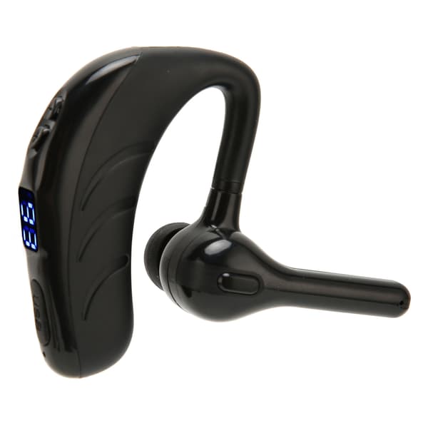 Bluetooth-øretelefon Håndfri Støjreduktion Enkeltøre Bluetooth-headset med batteridisplay til sport Sort