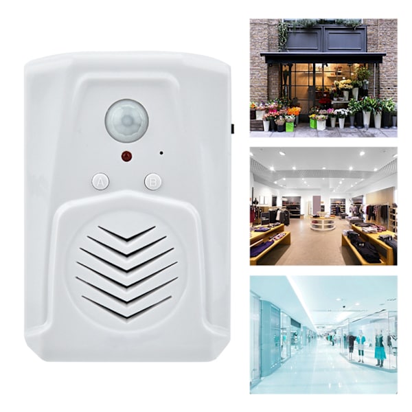 USB/batteridrevet bevægelsessensoralarm MP3-lydafspiller Infrarød induktionsdørklokke