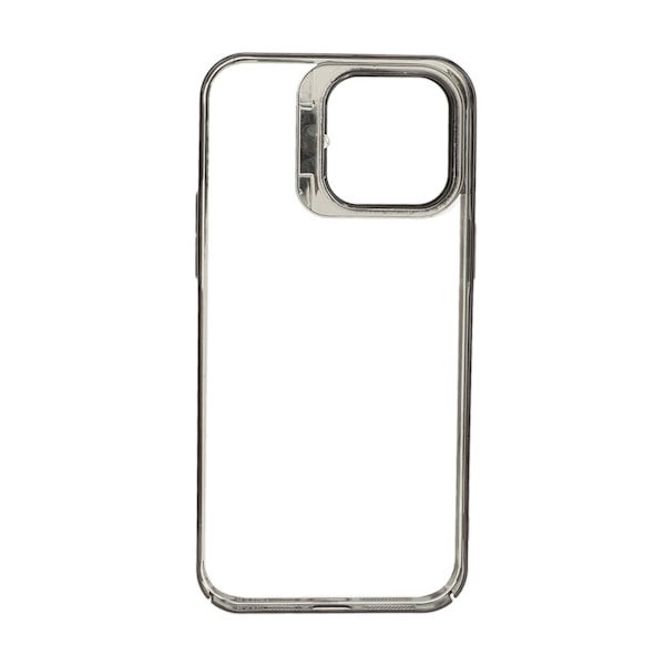 Magnetiskt telefonfodral Slim Shockproof Telefonfodral med kameralinsskydd Stativ Hög transparens PC Hård skyddande fodral Svart för Iphone 14pro