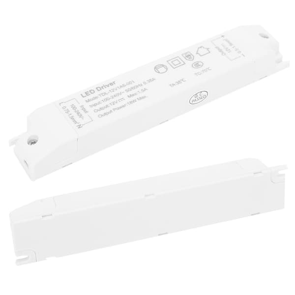 LED-driver strømforsyning transformatoradapter kontrollbryter PVC TDL‑12V1A5‑001 AC100V‑240V