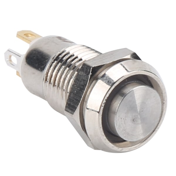 8 mm trykknappbryter IP65 vanntett trykknappstartbryter i rustfritt stål 3 V rød