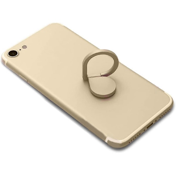 Universal Telefon Ring Holder Bærbar Fingerholder - Komfortabel Enhåndsbetjening 360 Graders Rotation Guld