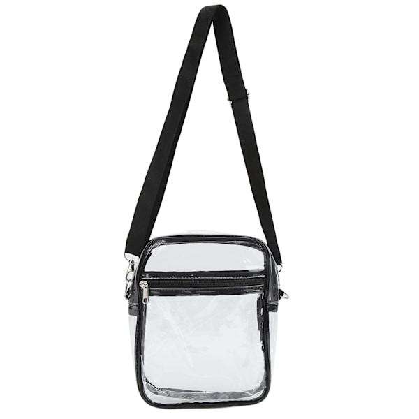 Clear Messenger Bag Stadium Approved Transparent PVC Shoulder Bag for Work Business L