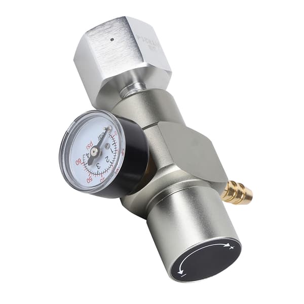 2 i 1 Mini CO2 Gassregulator Sodatrykkmanometer med adapter 3/8in til TR21.4