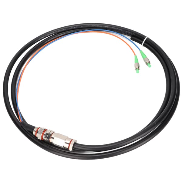 Fiberoptisk kabel 2 trådar skyddsfunktion enkel att installera singelmod optisk fiber patchkabel för instrumentering