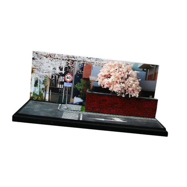 1/64 Bilscene Model Bil Garage Diorama til Støbt Bil Lille Figur Ornament