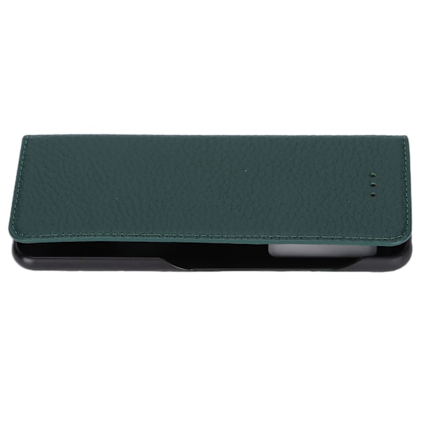 Skyddande läderfodral Elegant 360° skydd Klassiskt Litchi-textur läderfodral för SamsungGreen