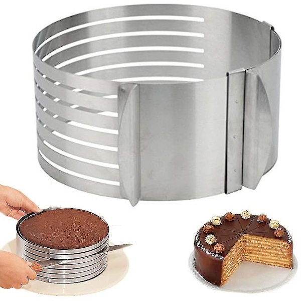 Ringkutter Lagkakeskjærer, Justerbar Ring 7 Lag Mousse