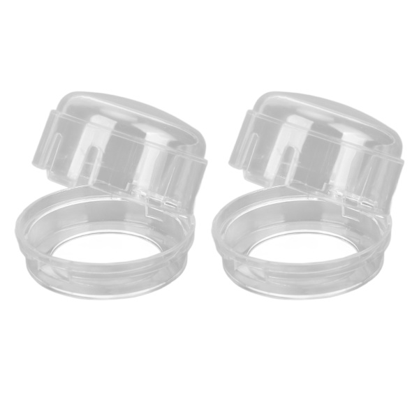 2 stk Gasskomfyr knottdeksler Barnesikkert gasskomfyr knottdeksler Protector for Home KitchenTransparent