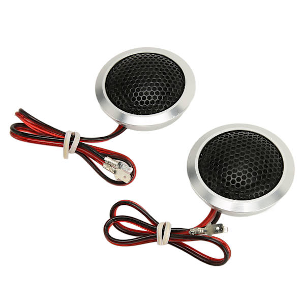 2st 150W Dome Diskanthögtalare 2-vägssystem Hög känslighet Silver Black Dome Audio Diskanthögtalare för bilstereosystem