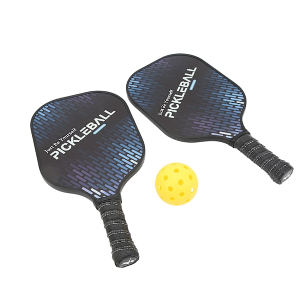 LEIJIAER Pickleball-utrustning Kolfiber med förvaringsväska Pickleball 2 paddel och 4 bollar set för utomhussporter