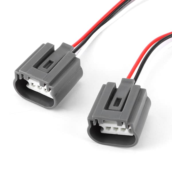2 stk. H13 9008 hunfatningsledningsnetadapterstik til lysvarmebestandig keramisk LED-stik