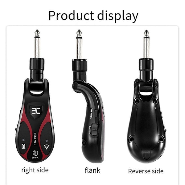 Langaton kitaralähetin-vastaanotin Bluetooth-yhteydellä kitaralle