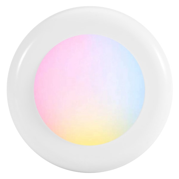 Trådlös LED Puck Light RGB 12 färger dimbar natt hall lampa