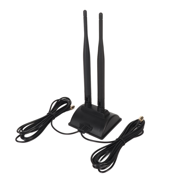Dobbelt WiFi-antenne 2.4GHz 5GHz 5.8GHz 6DBI High Gain Justerbar vinkel magnetisk base RP SMA hanantenne til router
