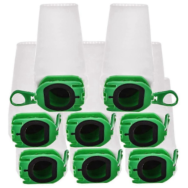 8 Pakk Støvsugerposer kompatible med Vorwerk Kobold VB100 VB 100 FP100 100 Trådløs Støvsuger Reservedeler Poser
