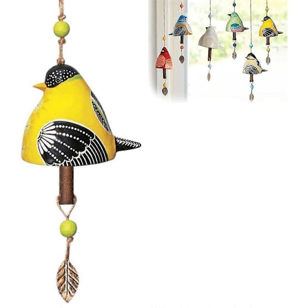 Lively Bird Chime -sarja, hartsi-tuulikellot, puutarhatuulikellot, D