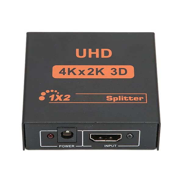 HD Multimedia Interface Splitter 1 in 2 ut Stöd 4K vid 30Hz 3D HD Multimedia Interface Switcher US-kontakt 100‑240V