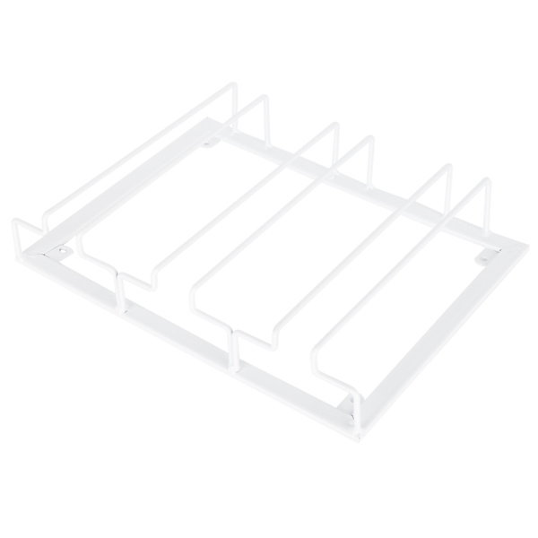 Vinglasställ under skåp, hållare för vinglas, förvaring, hängare, metallorganisatör för bar, kök, 3 platser, 30 x 22,5 cm, vit