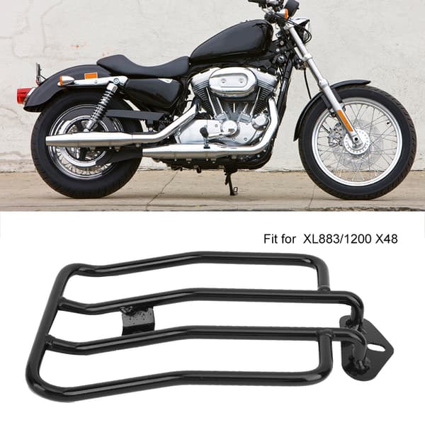 Motorcykel Bagagebærer Støtte Passer til XL883/1200 X48 Modificerede Dele (Sort)