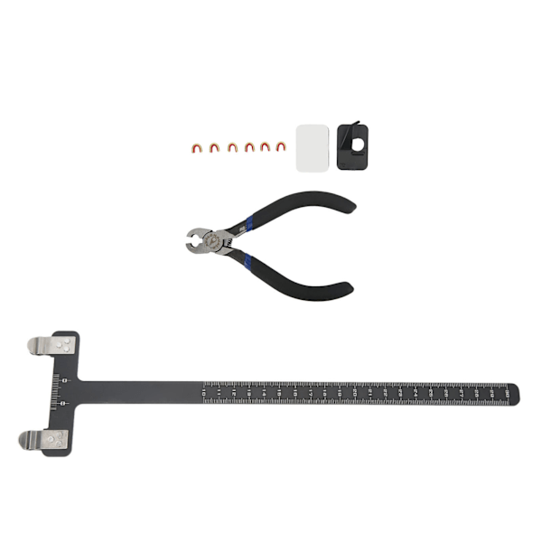 Bågskytte Tuning Verktygssats Recurve Båge T-Vinkel Båge Linjal Pilnockpunkter Praktisk Aluminiumlegering