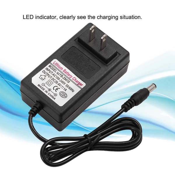 29.4V1A Strømforsyning Batteriladeradapter for Smart Balansebil Scooter 100-240V (US-plugg)