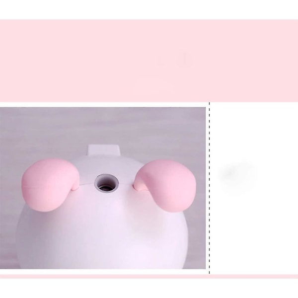 USB Tecknad Luftfuktare Mini Söt Kanin Luftfuktare (Rosa)